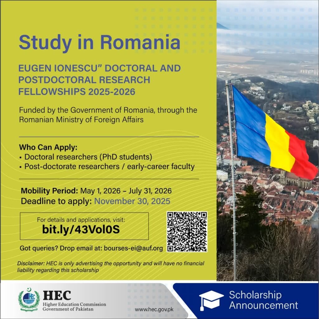 Doctoral and Postdoctoral Research Fellowships 2025-2026