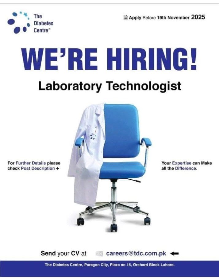 Laboratory Technologist Jobs in Lahore